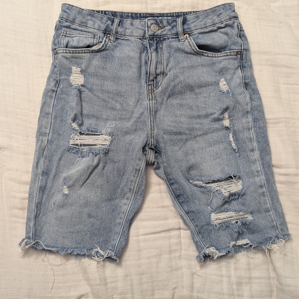 Wild Fable Light Blue Distressed Denim Shorts